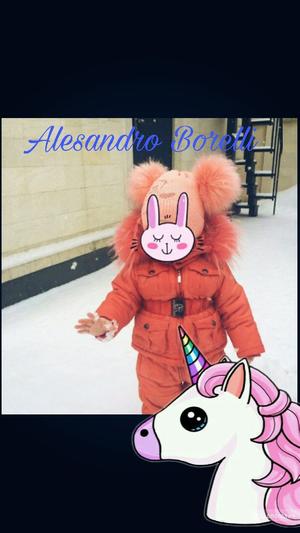 Детский зимний полукомбинезон с курткой бренда alessandro borelli 74см.-80 см.