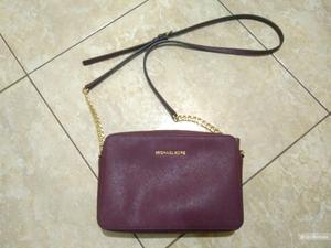 Сумка Michael kors crossbody Jet set large в цвете марсала - оригинал