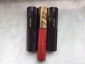 Shiseido жидкая помада GD 817, Shiseido жидкая помада  PK 425, Collistar № 12.
