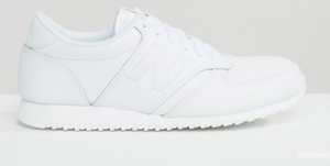 Мужские кроссовки New Balance 420, белые, нат. кожа. Размер 9,5US/9UK/43EUR, 27,5 см по стельке