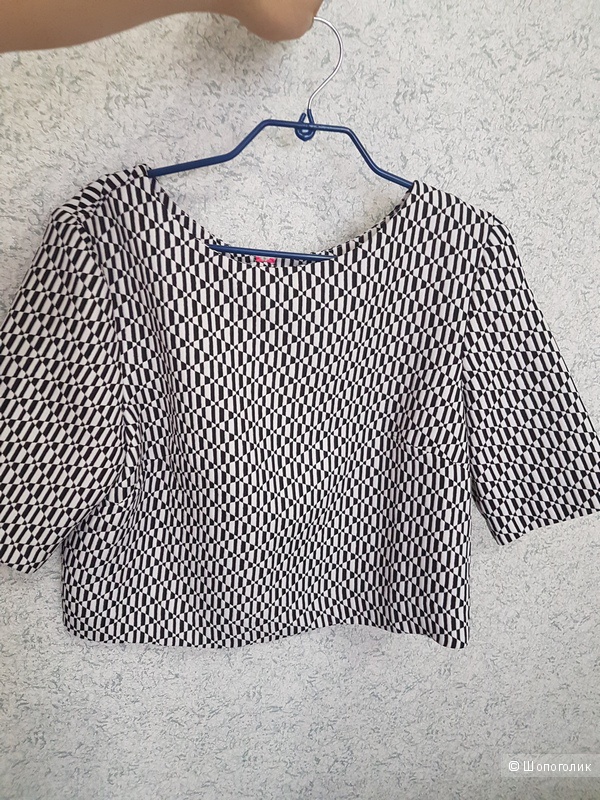 Кроптоп ASOS с моногеопринтом, UK 12,  46 рос.
