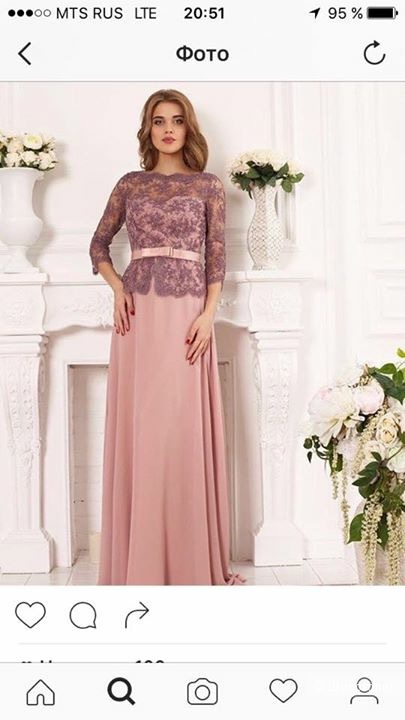 Вечернее платье Red in White р.42-44