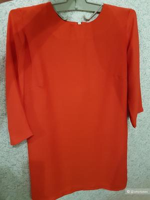 Платье ASOS красного цвета с рукавом 3/4, р. М