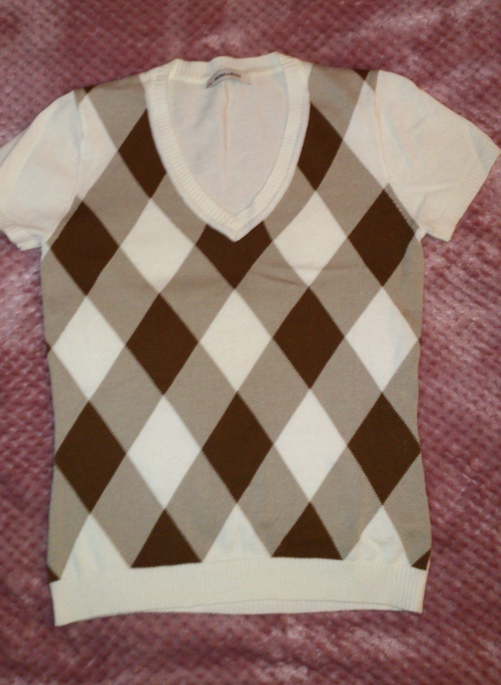 Кофта = пуловер с коротким рукавом MORE & MORE, размер 34 (нем) = 40-42 (рос), Германия