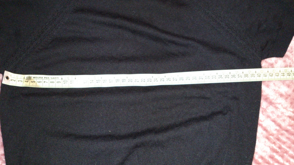 Кофта = водолазка черная с коротким рукавом MORE & MORE, размер 36 (нем) = 40-42 (рос), Германия