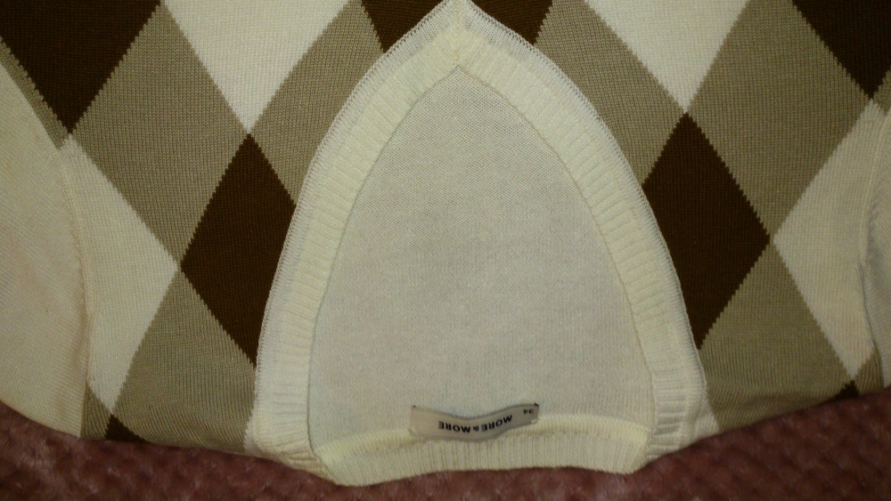 Кофта = пуловер с коротким рукавом MORE & MORE, размер 34 (нем) = 40-42 (рос), Германия