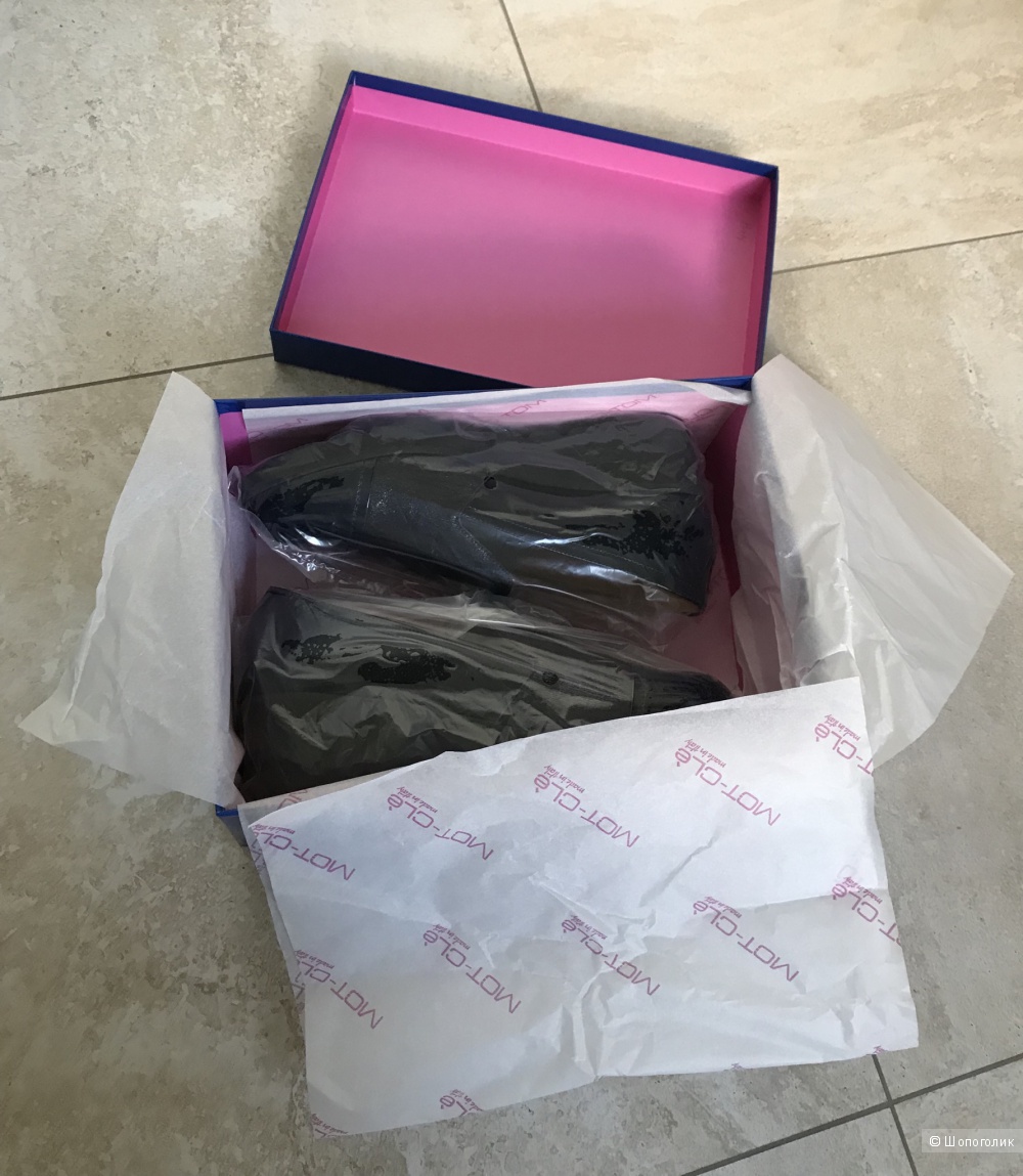 Новые итальянские кожаные туфли (мокасины) MOT-CLe, размер 38