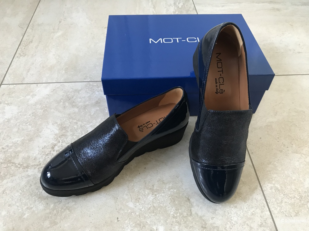 Новые итальянские кожаные туфли (мокасины) MOT-CLe, размер 38
