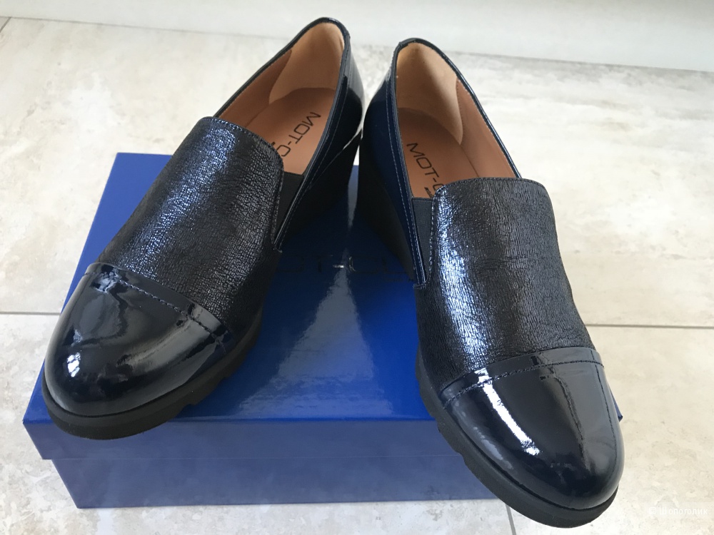 Новые итальянские кожаные туфли (мокасины) MOT-CLe, размер 38
