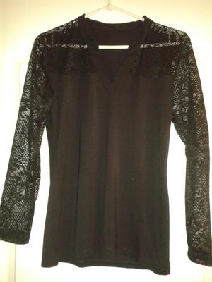 Черная блузка, XL.