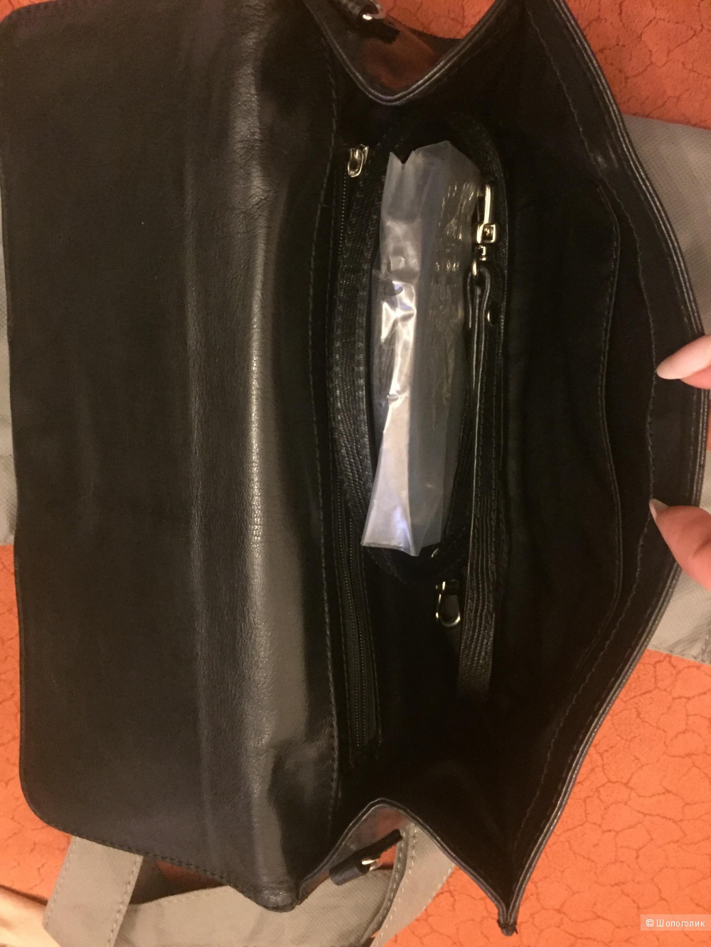 Кожаный клатч Gillian