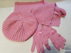 Blumarine набор шапка,шарф,перчатки. р.14