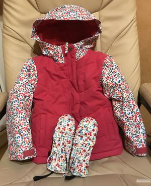 Комплект куртка и варежки Roxy, размер 4T