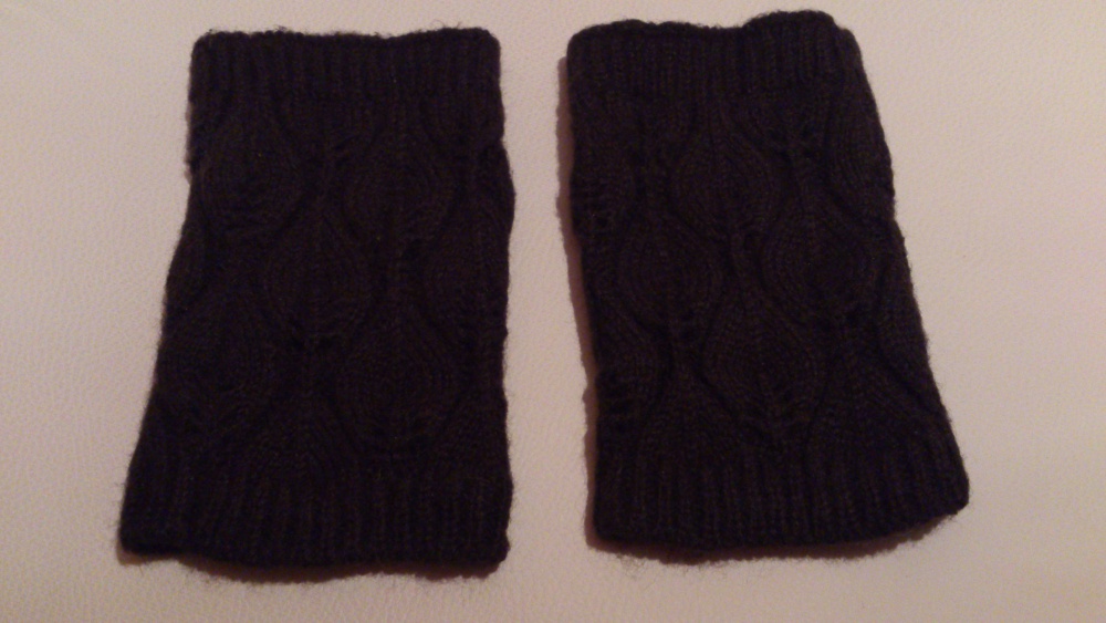 Перчатки  и митенки = комплект, размер 7