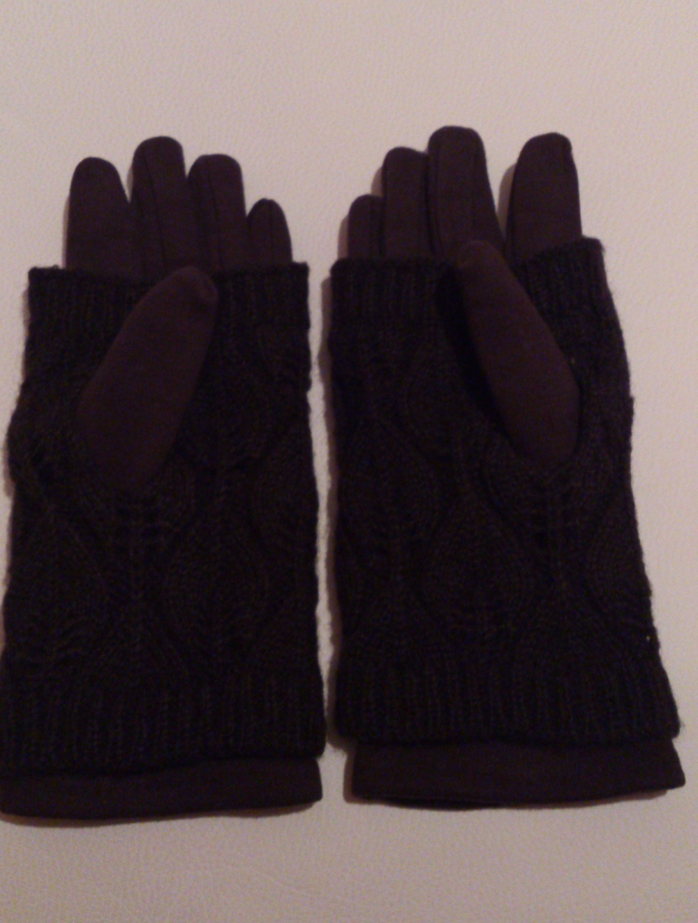 Перчатки  и митенки = комплект, размер 7