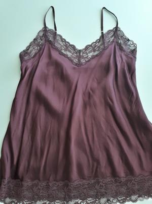 Шёлковый топ с кружевом intimissimi, L