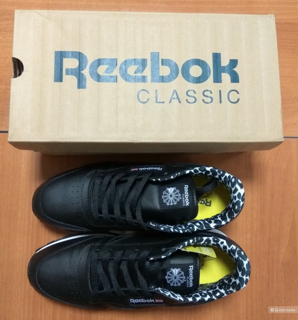 Кожаные кроссовки Reebok, на рус. р-р 38.5-39 (на стопу 250-255мм)