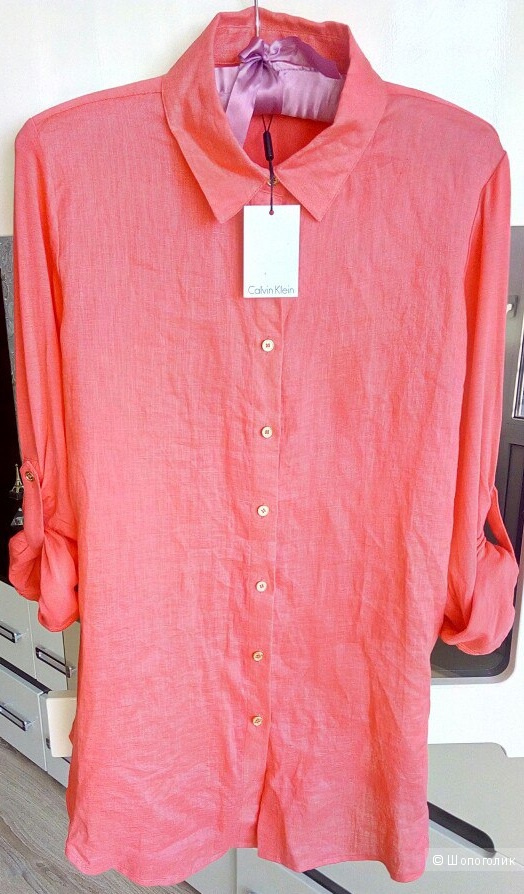 Блузка-рубашка Calvin Klein, размер 44-46