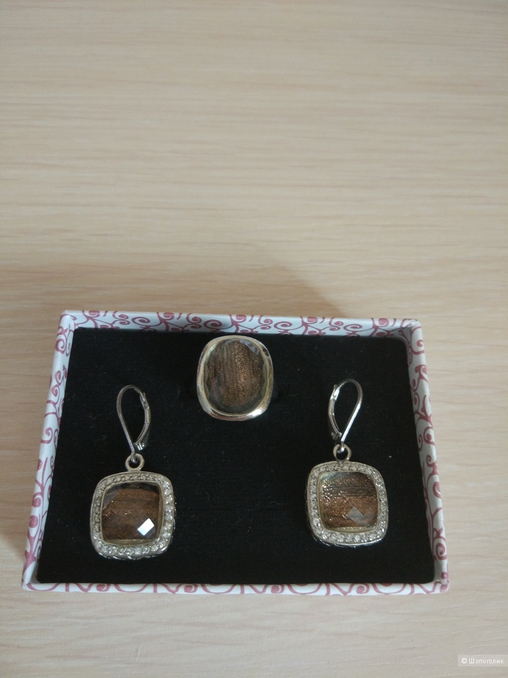 Комплект украшений из серебра 925 пробы