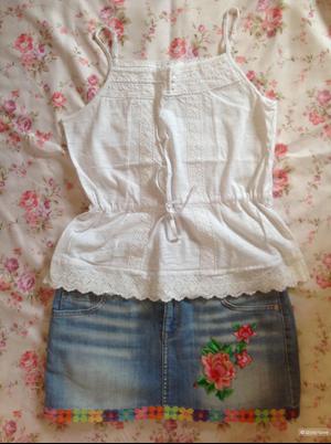 Комплект, юбка/Gloria Jeans + топ/Modis, разм. XS/S