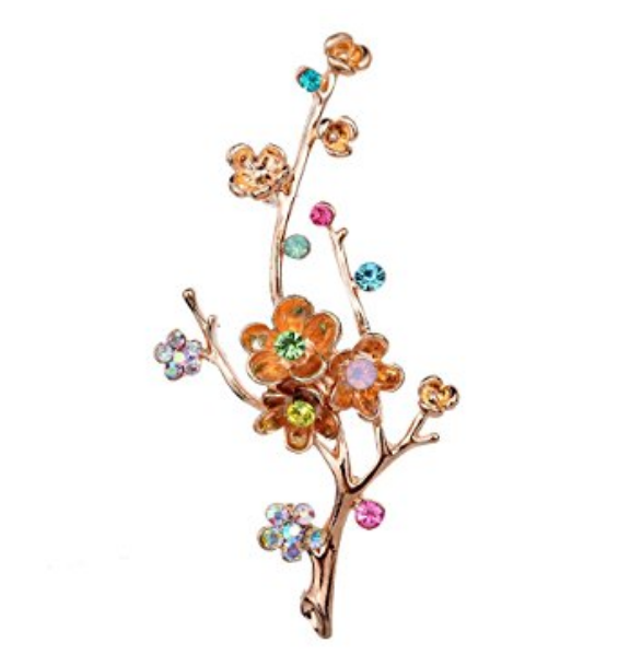 Брошь веточка сакуры, one size