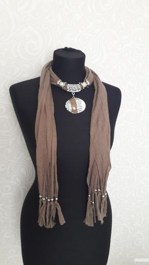 Аксессуар-трансформер: колье-пояс-украшение для сумки, ноу нейм.