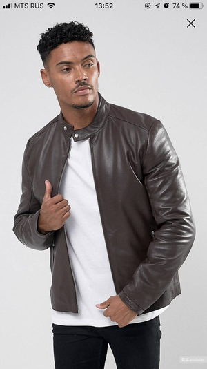 Куртка кожаная ASOS мужская размер М(46-48)