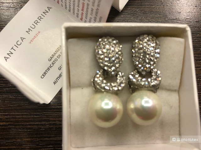 Сережки Antica Murrina (Venezia) c сертификатом