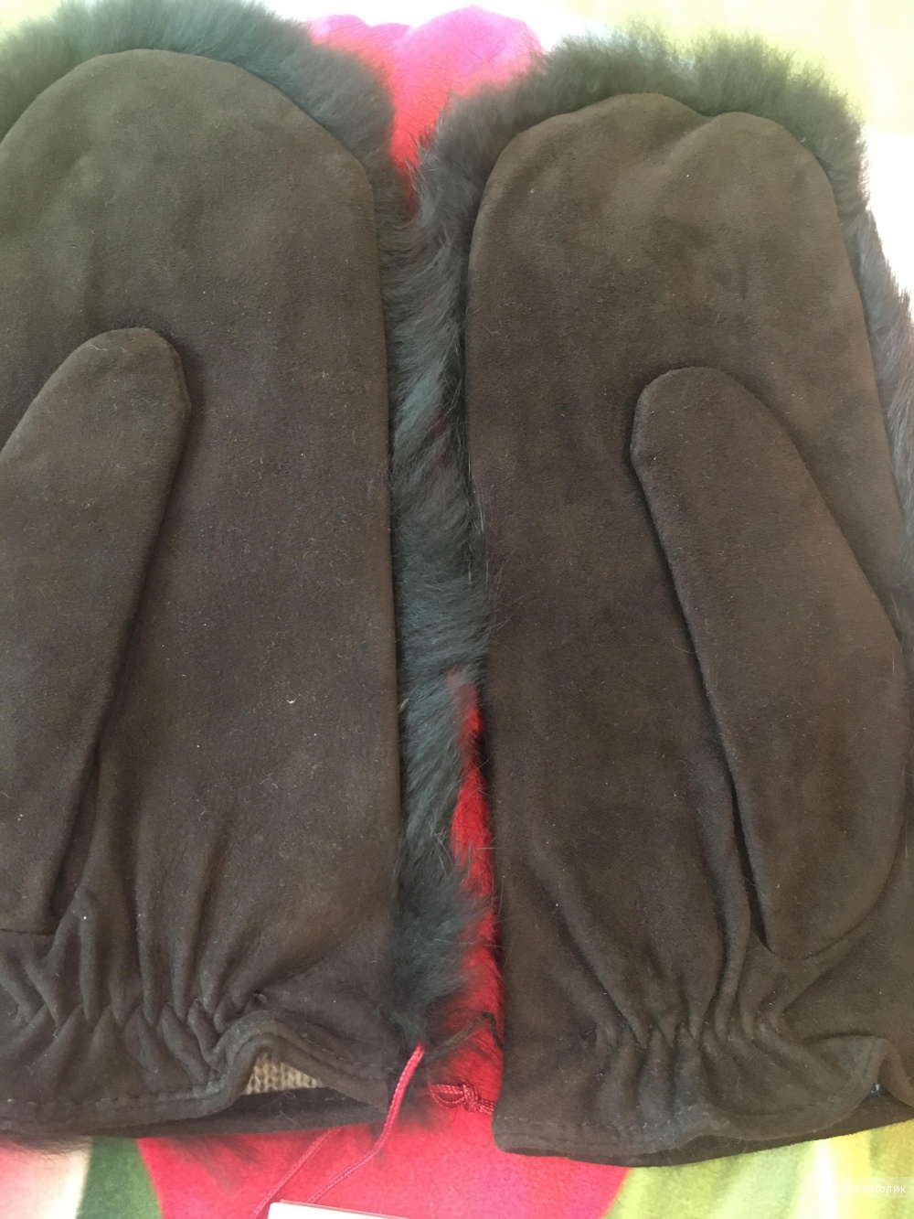 Меховые варежки Dali,размер 6,5