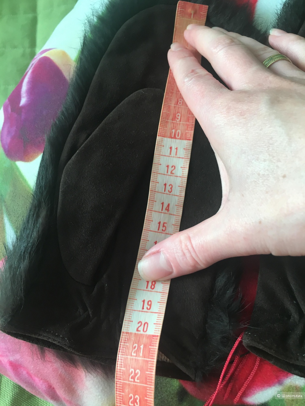 Меховые варежки Dali,размер 6,5