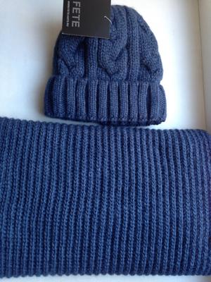 Комплект шапка и снуд  " Fete ", универсальный размер.