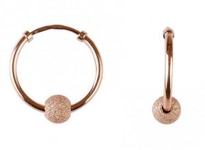 Серьги-кольца «Конго» из красного золота 585 пробы