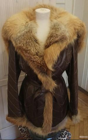 Кожаная куртка с лисой, Falapu,  L,Xl