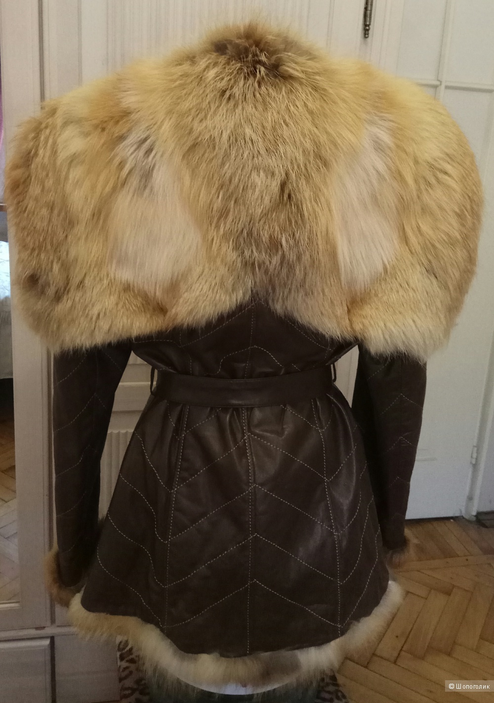 Кожаная куртка с лисой, Falapu,  L,Xl