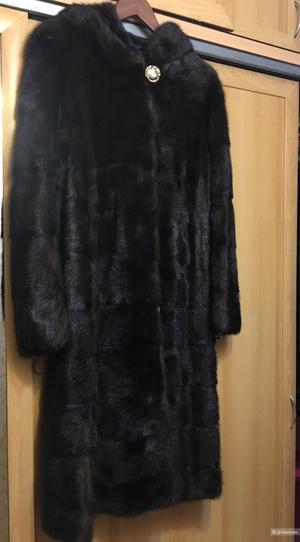 Норковая шубка, “Snowflake Flourish fur”, размер 44-46