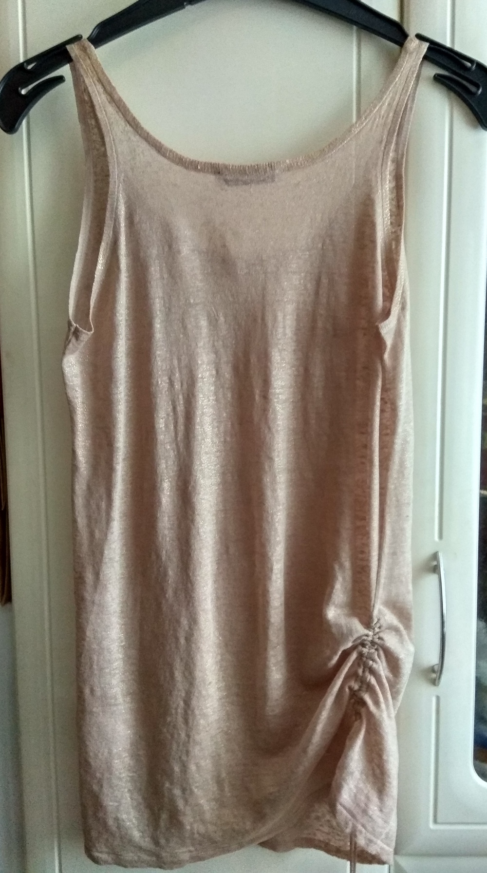 Топ = майка  с золотым напылением More&More, размер 34 (нем) = 40-42 (рос)