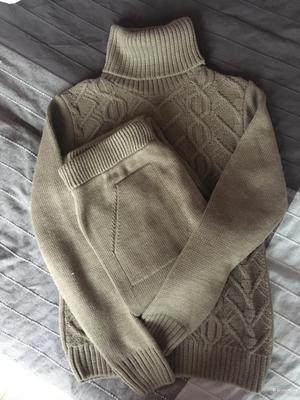 Шерстяной костюм, размер 42-44, хаки