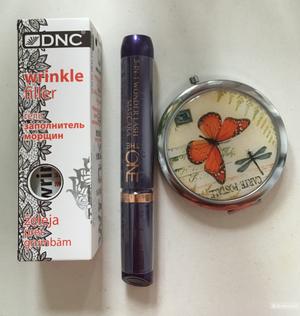 Косметический сет: тушь для ресниц The One, гель заполнитель морщин DNC и зеркальце/ 8/20 мл.