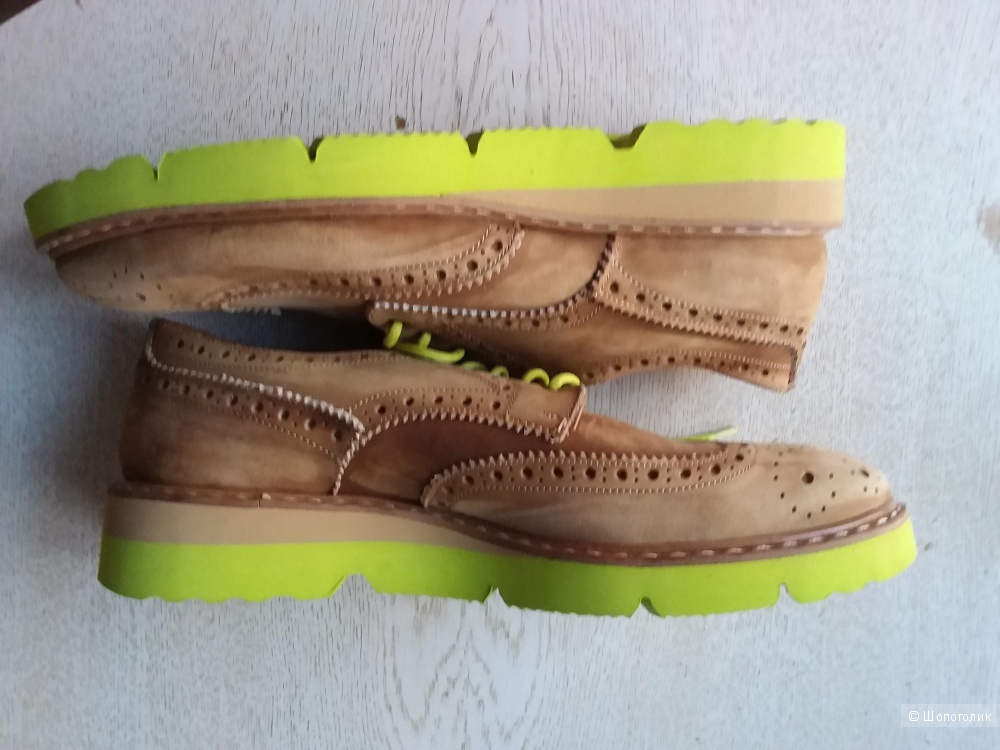 Полуботинки броги +2made in italy, 43 размер