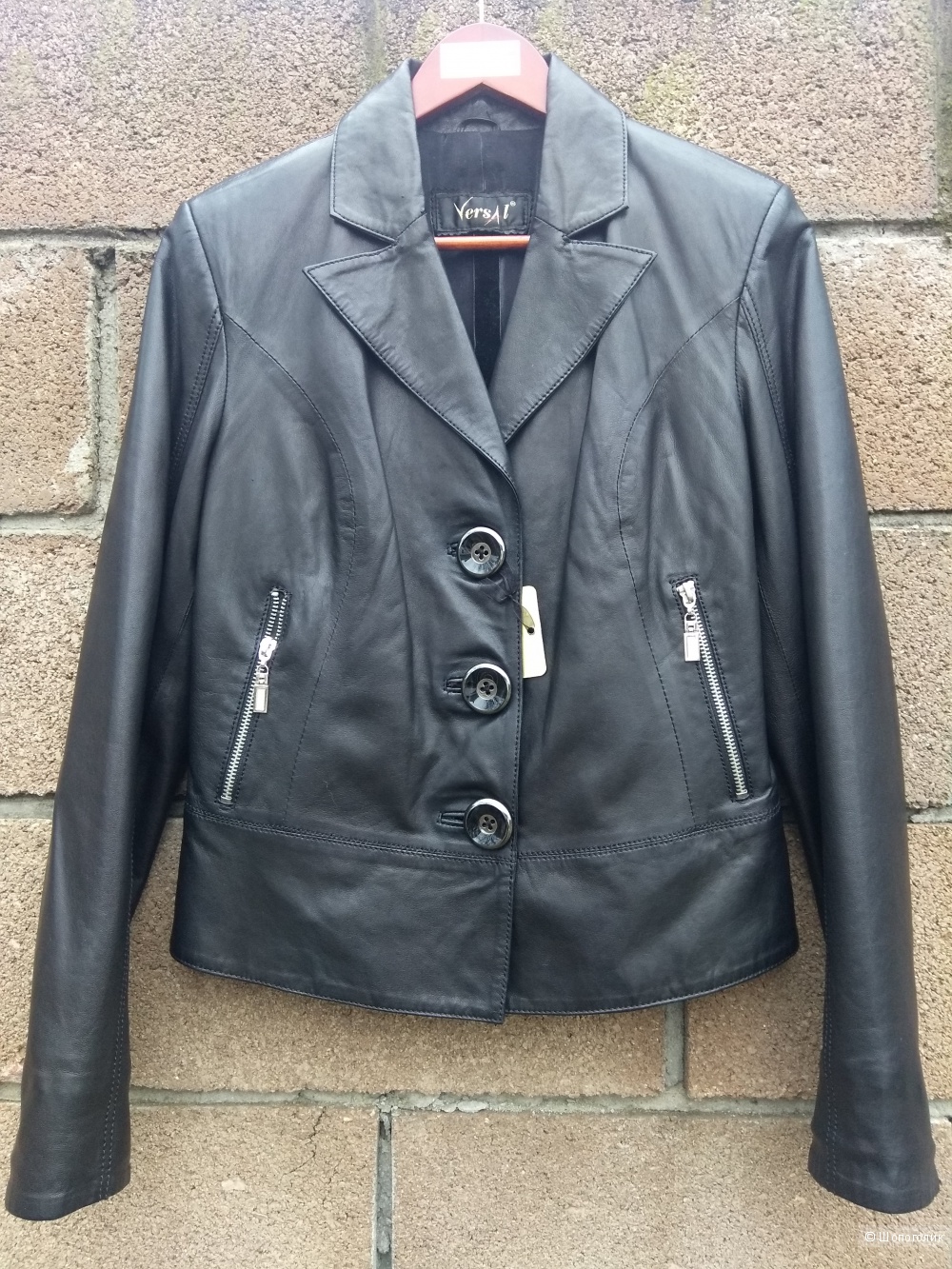 Куртка пиджак из кожи 46-48 размер Versal