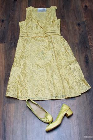 Комплект: Платье VALENTINO  46 ИТ + туфли PANTOFOLA D'ORO 38,5