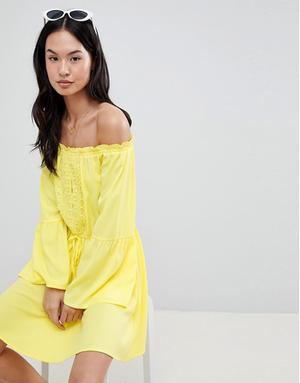 Платье с кружевом Boohoo, UK 8