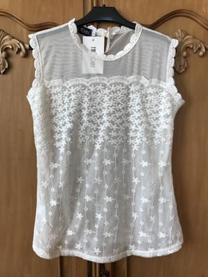 Блузка с кружевом Fancyqube размер 46-48