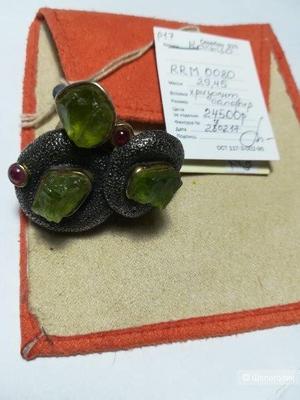 Кольцо Gaspar Mouros с хризолитом, 17 р-р