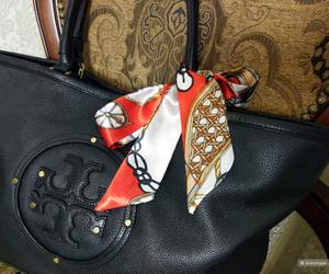 Шелковая повязка-шарфик для сумок, на голову, волосы, шею разноцветная, 4,5 см*87 см.