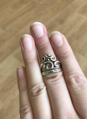 Кольцо серебряное onesize