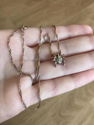 Серебряная цепочка с подвеской onesize