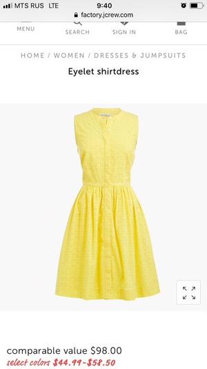 Платье J.Crew, размер S (42-44)