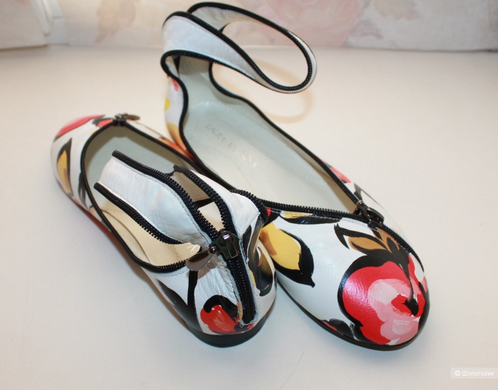 Кожаные туфли  LAURA VALOROSA, размер 40 на 38 - 39