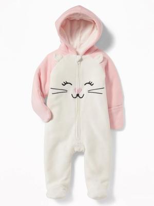 Флисовый комбинезон Old Navy для девочки, размер 3-6 мес( 58 -69 см)